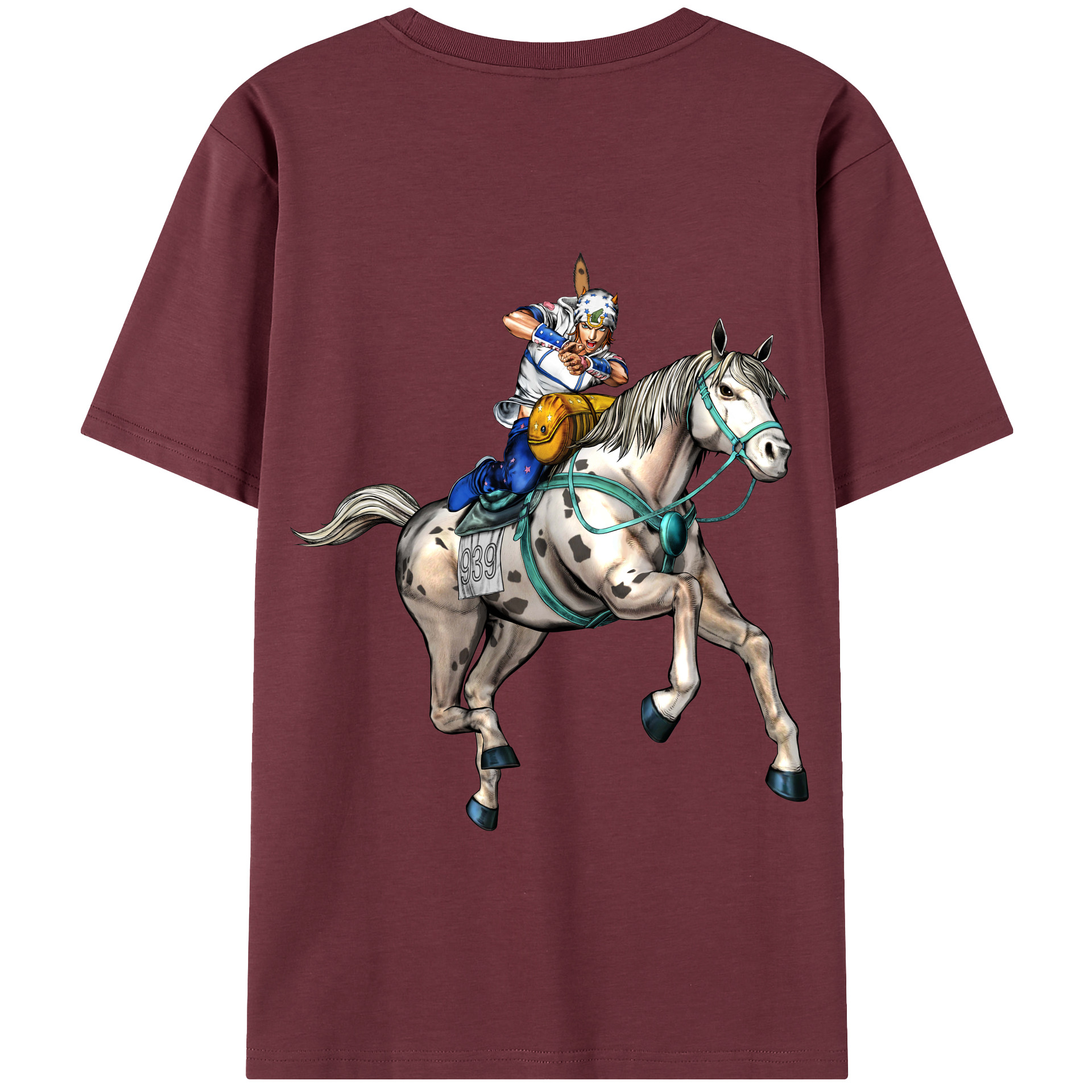 （画像用） ジョジョの奇妙な冒険 ジョナサン?ジョースター JoJo's Bizarre Adventure Jonathan Joestar 綿100％半袖Tシャツ（背面プリント）
